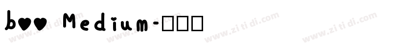 boo Medium字体转换